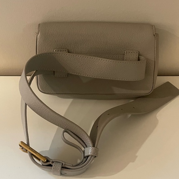 Auxiliary Leather‎ Grey Belt Bag - Picture 3 of 5